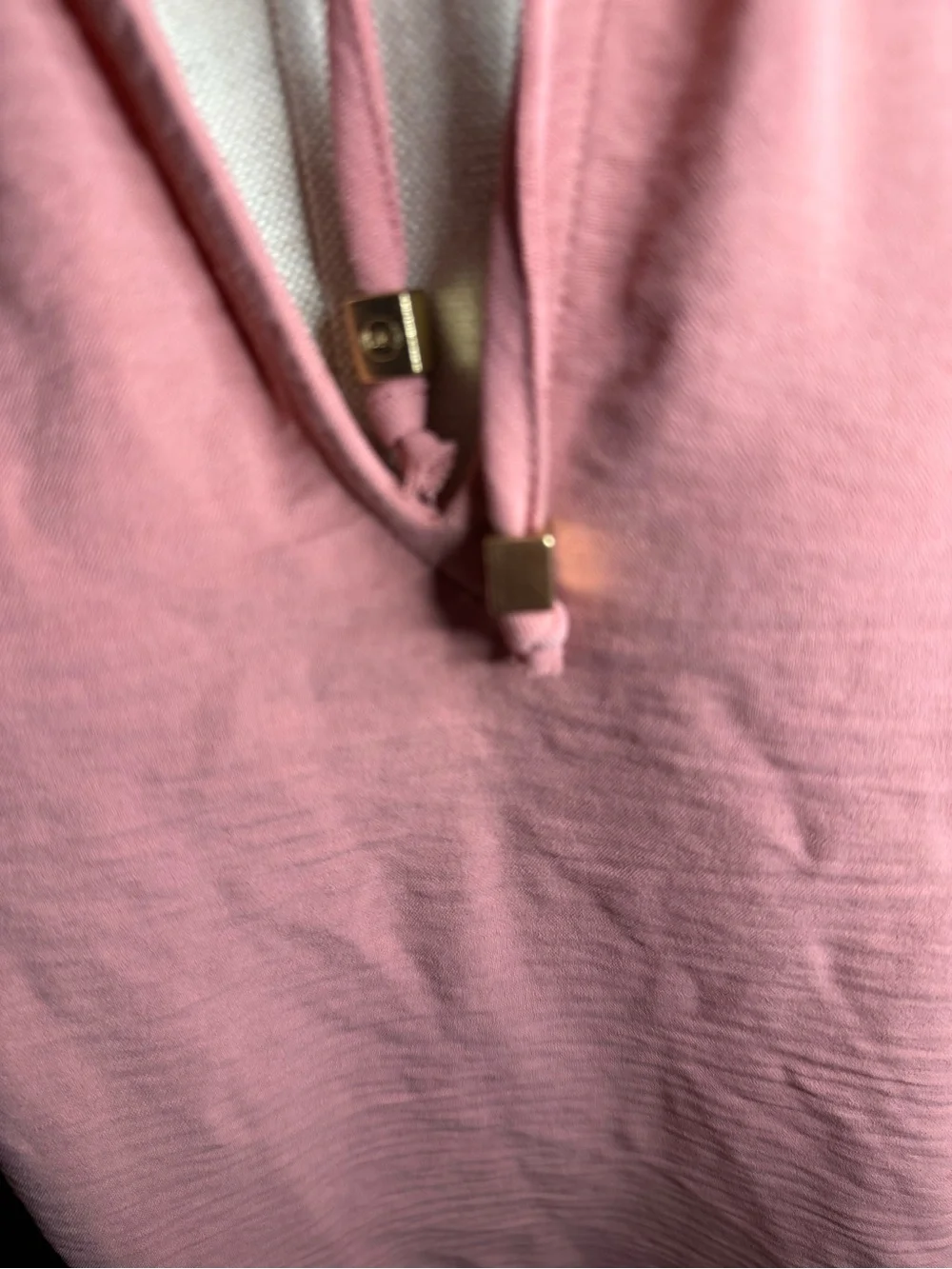 Michael Kors Rose Tie-Neck Flutter-Sleeve Top